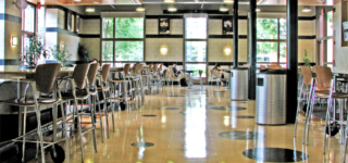 Commonwealth Blinds & Shades project at VCU Shaffer St. Dining Center
